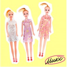 Кукла-модель «Тина» в платье, микс Кукла-модель «Тина» в платье, микс