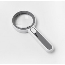 Лупа классическая, линза 60 мм., подсветка. Питание от сети – лупа оснащена аккумулятором, который заряжается от сети через USB Type-C кабель