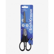 Ножницы Erich Krause Standard, 19 см., двойная заточка, нержавеющие лезвия, ударопрочный пластик, блистер, чёрные