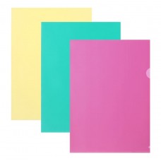 Папка-уголок А4, 180 мкм., Calligrata Pastel. цвет ассорти