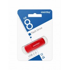 USB флеш-накопитель 8 Gb SmartBuy SB008GB2SCR красная